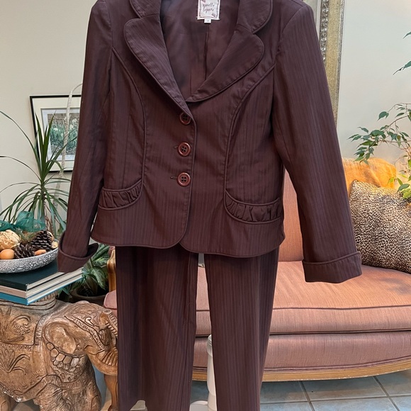 Nanette Lepore Brown Pant Suit Size 10 - Picture 3 of 7